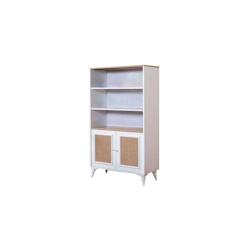 Buffet en aggloméré 2 portes Mount Haut : 90 x 41 x 158 cm Hanah Home - blanc 8684283661879_0