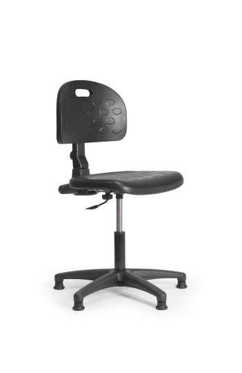 Chaise d'atelier en polyuréthane - contact permanent - vérin moyen - réglable de 48 à 68 cm - garantie 5 ans_0