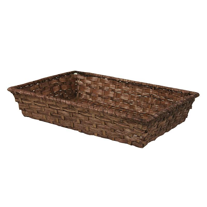 Corbeille bambou rectangle Vieto 33x23 - MARRON_0
