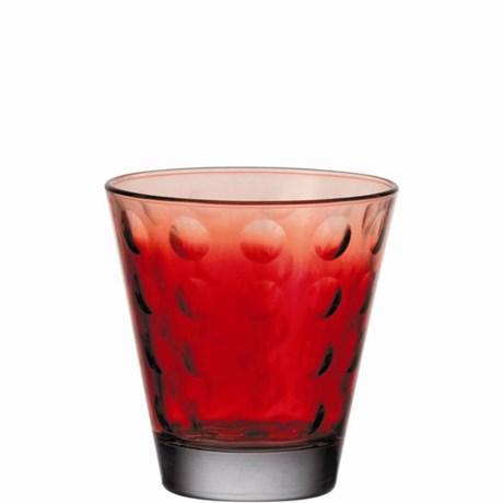 GOBELET FORME BASSE OPTIC ROUGE 25 CL (VENDU PAR 3)