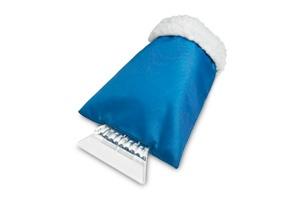 Grattoir à glace en plastique avec gant de protection en mouton synthétique - marquage 1 couleur 1 position inclus_0