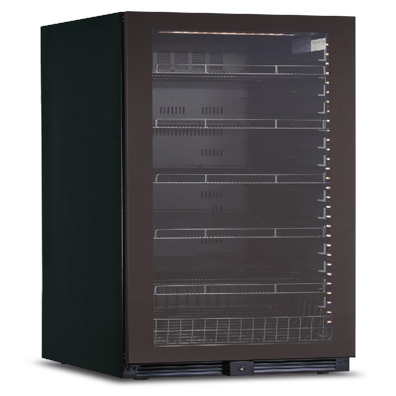 KLIMAITALIA Réfrigérateur ventilé pour boissons gazeuses à vin porte vitrée. Éclairage LED. Étagères panier. Thermomètre numérique. temp. 0�_0