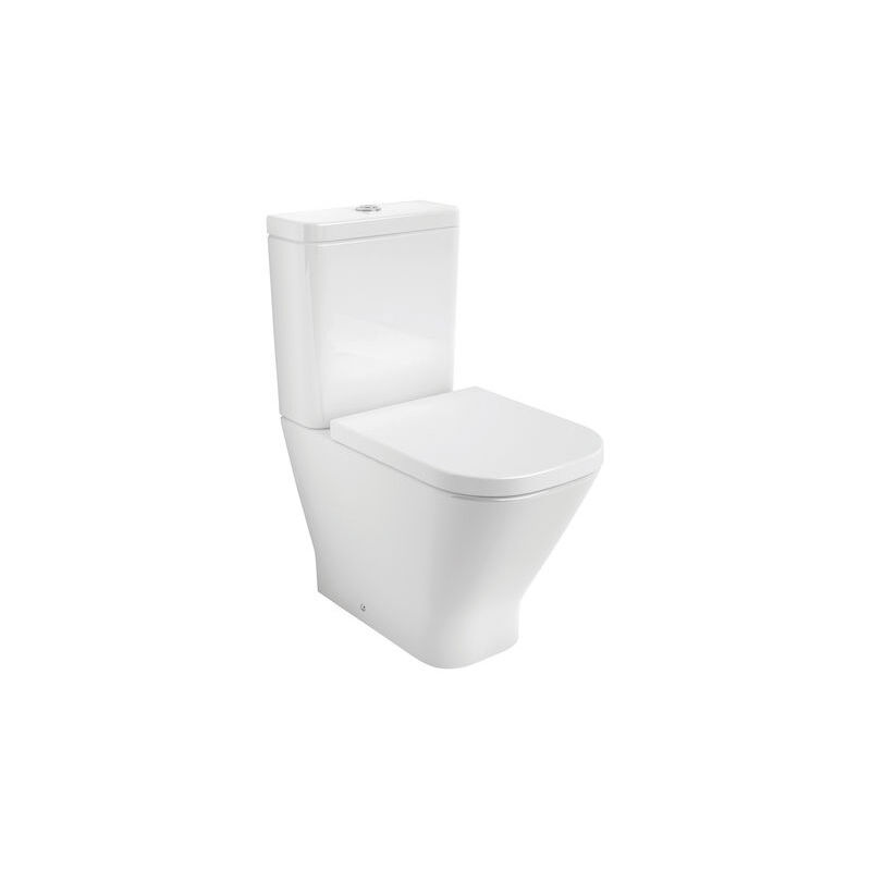 ROCA - PACK WC THE GAP SORTIE DUALE CUVETTE RIMLESS, RÉSERVOIR ET ABATTANT