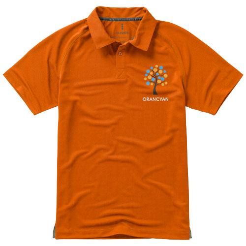 Polo Cool Fit manches courtes pour hommes Ottawa - maille piquée 100% polyester respirante 220 g/m²_0