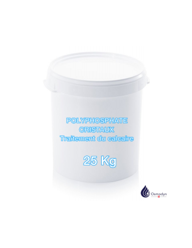Polyphosphate cristaux - TRAITEMENT CALCAIRE/PRO - Polyphosphate alimentaire en gros cristaux pour cartouches filtrantes - 10 kg, 25 kg_0