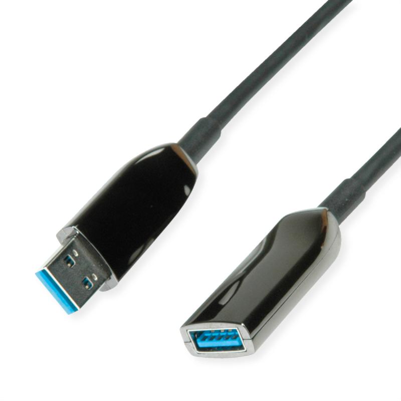 ROLINE Rallonge active USB 3.2 Gen 1, AOC, M/F, noir, 20 m_0