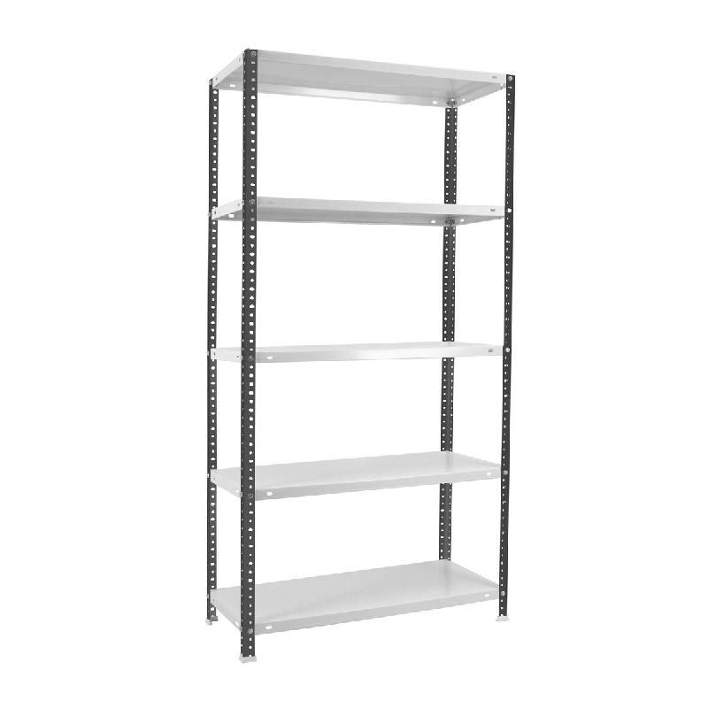 SimonRack Étagère métallique avec vis 2000x1000x500 mm, 5 niveaux, point de flexion 100 kg, Anthracite/Blanc - Comfort - métal 8425437096457_0