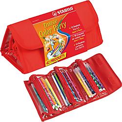 TROUSSE STABILO COLOR PARTY ROUGE