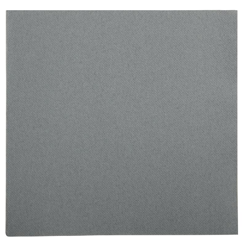 SERVIETTE GRIS OUATE DE CELLULOSE 38X38 CM LISAH PRO.MUNDI (50 PIÈCES)