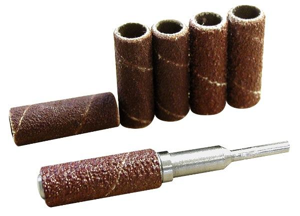 6 tambours abrasifs ø 9 mm avec support - Abrasifs de ponçage_0