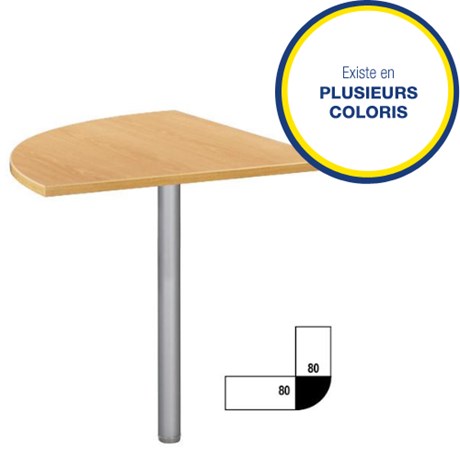 ANGLE 90° PIED MÉTAL POUR BUREAU IDRA (COLORIS AU CHOIX)