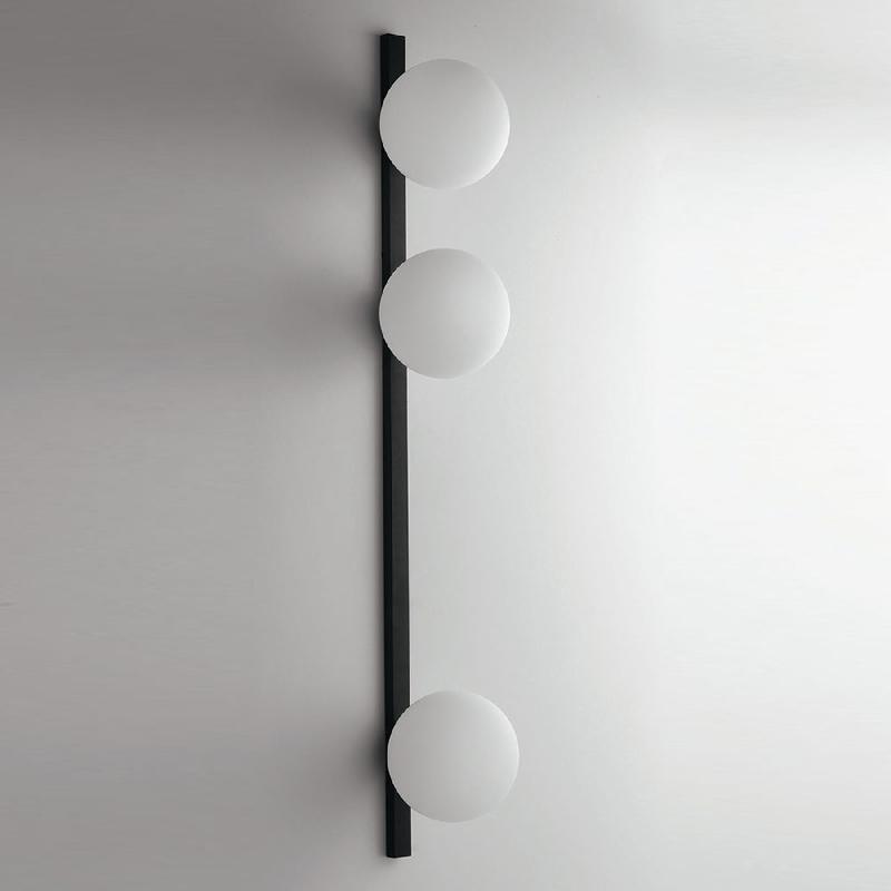 ECO-LIGHT APPLIQUE ENOIRE EN NOIR ET BLANC, À 3 LAMPES