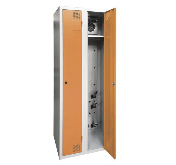 ARMOIRE SÉCHANTE IP 2 COLONNES À CLÉ ORANGE CLAIR - MANUTAN COLLECTIVITÉS