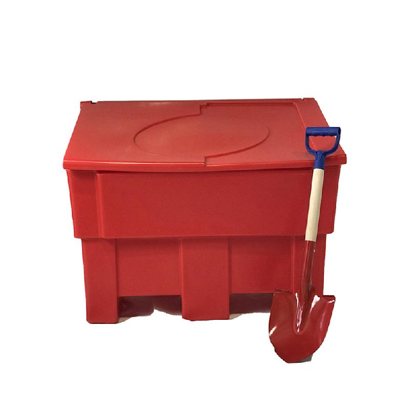 Bac à sable-sel-absorbants 300L avec pelle intégrée - polyéthylène haute densité - Plast'Up Rotomoulage_0