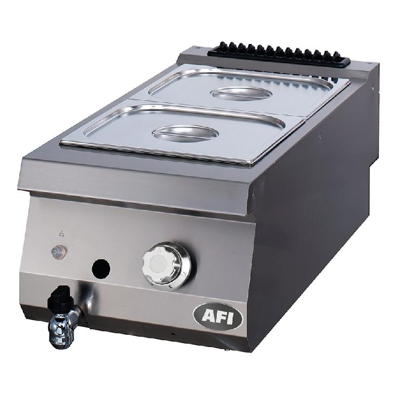 Bain-marie gaz gamme 900 avec 2 cuves gn 2/3 température jusqu’à 90... - PBMP9G40_0