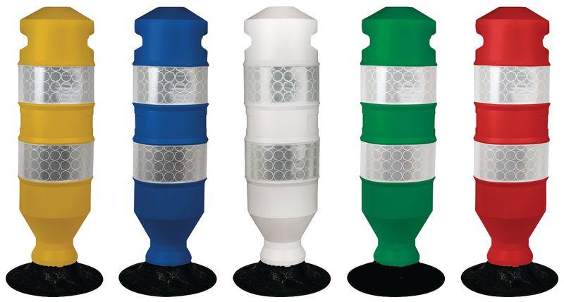 Balise de signalisation Apollo - Hauteur 75 cm - Jaune, Bleu, Blanc, Vert, Orange_0