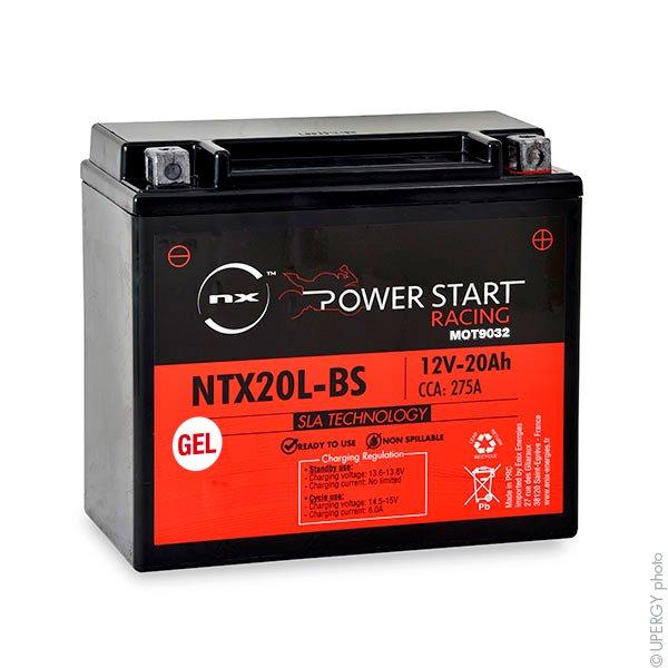 BATTERIE MOTO GEL YTX20HL-BS / YTX20L-BS  / NTX20HL-BS 12V 18AH_0