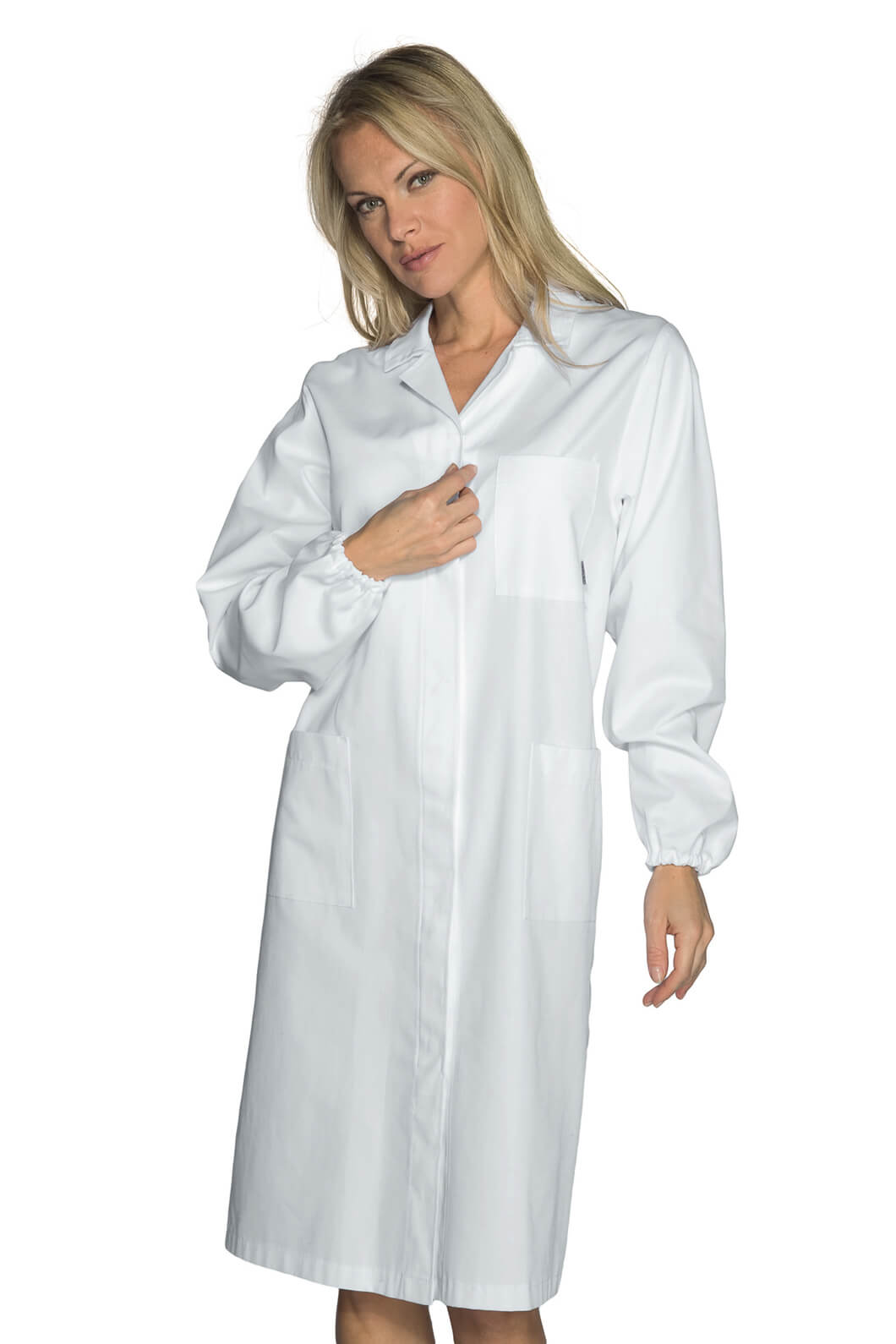 BLOUSE LABORATOIRE FEMME PRÉVENTION DES RISQUES BLANC