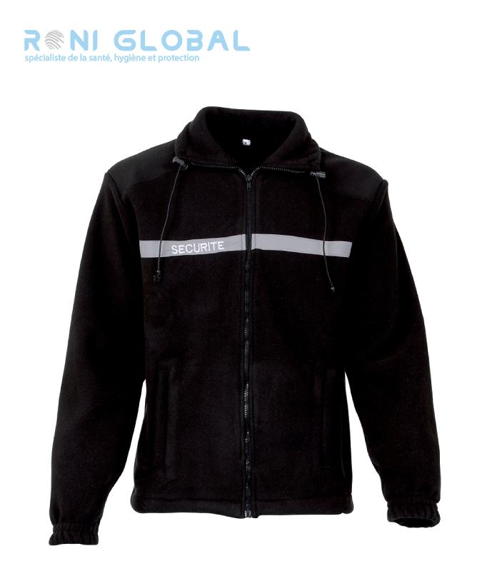 Blouson polaire sécurité en polyester - CITY GUARD - 100% polyester 400 g/m² - anti-bouloche - broderies SECURITE_0