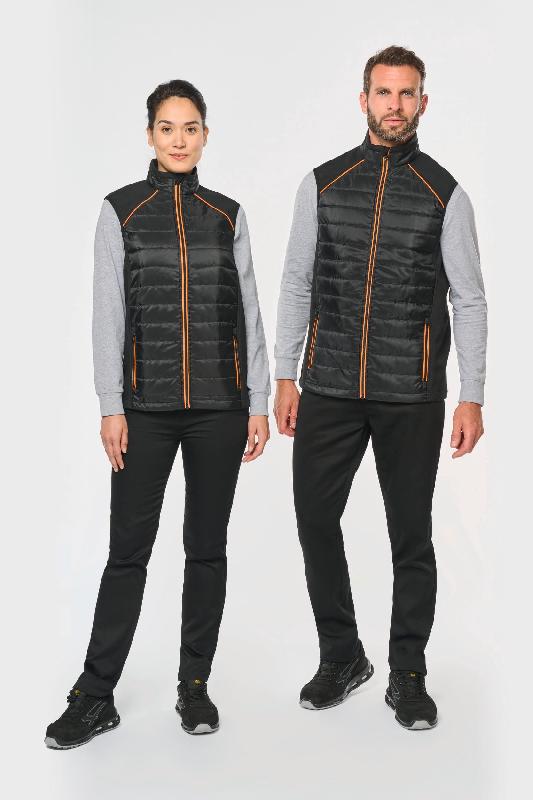 Bodywarmer Day To Day bi-Matière unisexe - Réf: WK606 - Softshell 2 couches, extensible, déperlant_0