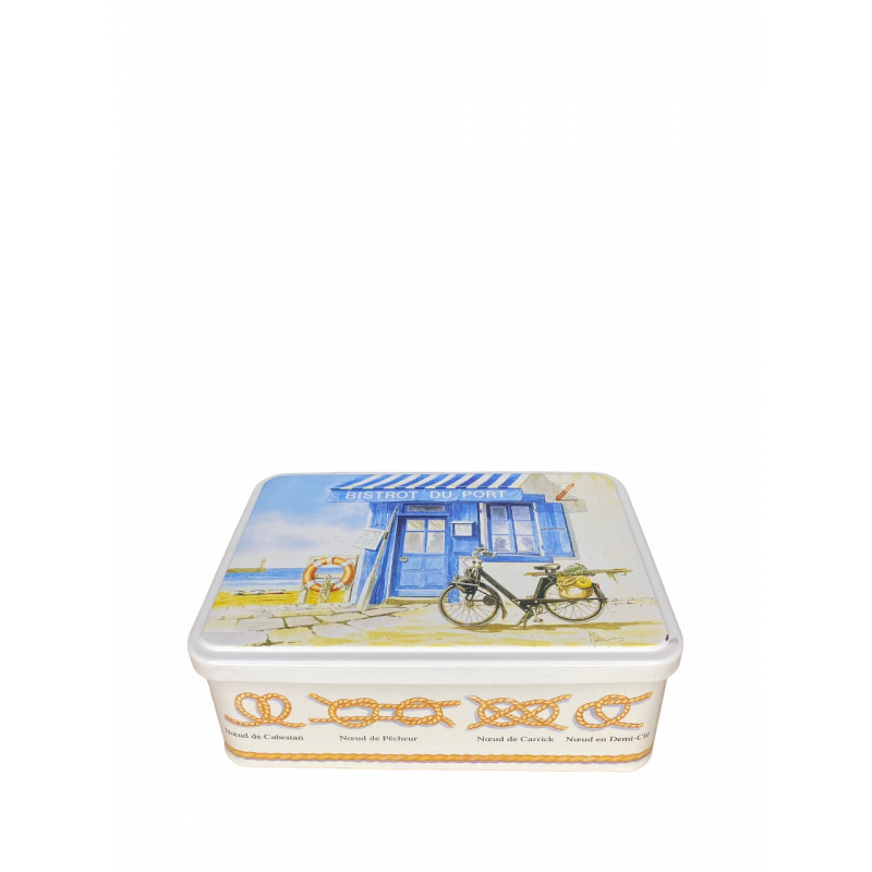 Boîte/coffret métal décor junior 'bistrot' - 190 x 125 x 72 mm - Made in France - BA000041_0
