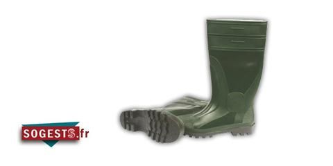 BOTTES DE SÉCURITÉ EN PVC VERT