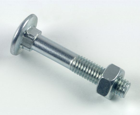 BOULON LENNIE TÊTE RONDE COLLET CARRÉ TRCC - ZINGUÉ BLANC - Ø16X280 - BOITE DE 10 - BTRCC1628002