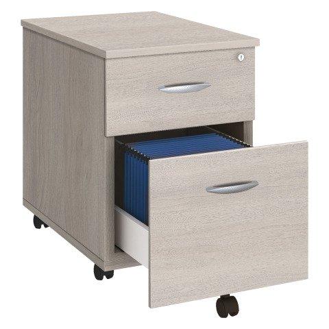 CAISSON MOBILE BOIS 2 TIROIRS CHÊNE GRIS BRUNEAU EXCELLENS/ARKO