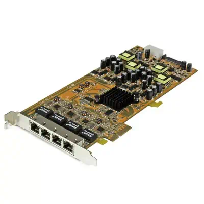 Carte réseau PCIe à  4 ports Gigabit Power over Ethernet - NIC PCI Express PSE / PoE_0