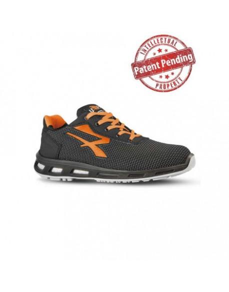 Chaussures de sécurité basses Kindle S3 SRC - Redlion UPower - noires et orange fluo - résistantes et confortables_0