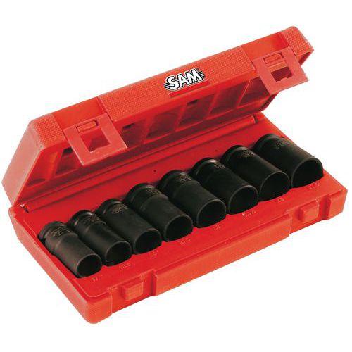 COFFRET DE DOUILLES 1/2 À CHOCS ECROUS ANTIVOL _ 76NSJ8 - SAM