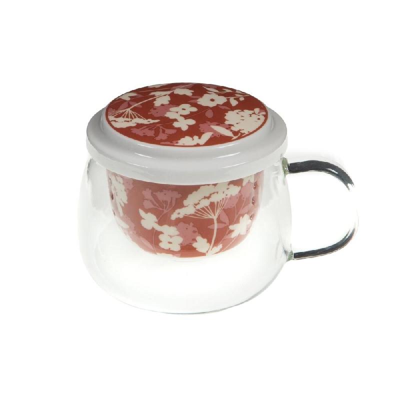 Coffret mug avec filtre Isana -  Rose Rond Verre Amadeus - rose verre 3520071930213_0