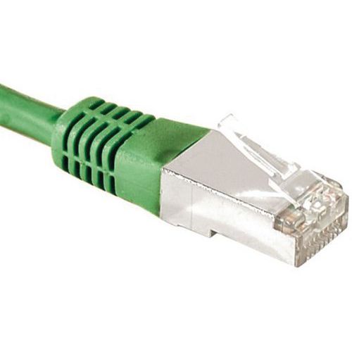 CORDON RJ45 CATÉGORIE 6A F/UTP VERT - 20 M - DEXLAN