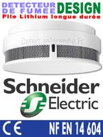 Detecteur de fumée schneider mtn547119 ce nf en 14604_0