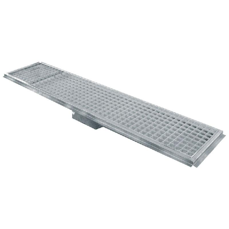 Diamond - Caniveau de sol inox 600 x 300, sortie horizontale - réf. GS63-H - inox AKS-GS63-H_0