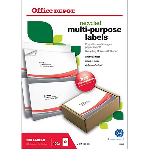 étiquettes multiusages office depot Achat / Vente de étiquettes