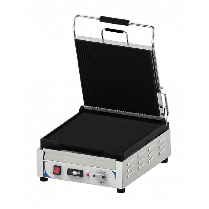 Grill Panini Xl Premium Rainurée - Lisse en inox 2400 W_0