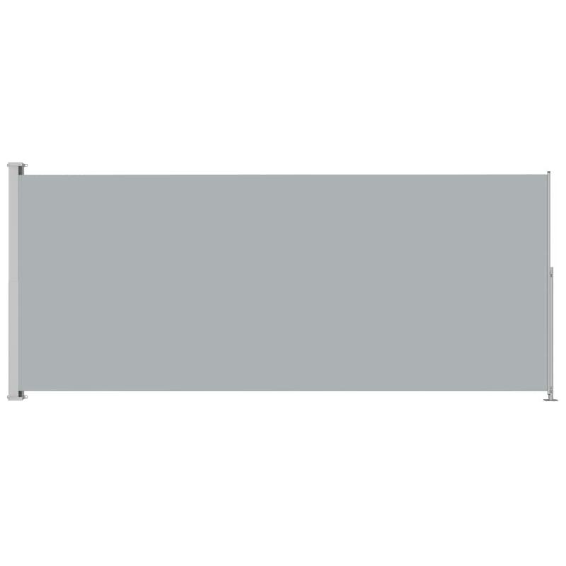 Helloshop26 - Auvent latéral rétractable de patio 180 x 500 cm gris 02_0007337 - gris acier 3000388924636_0