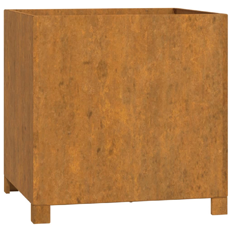 Helloshop26 - Jardinière bac lit surélevé plantes fleurs terrasse jardin avec pieds Rouillé 49 x 47 x 50 cm acier corten marron 02_0038180 - 30002_0