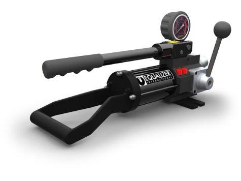 HP350SDMIN, Pompe à main hydraulique, biporte, à deux vitesses, fermée hermétiquement avec manomètre et adaptateur, 300 cm3 d'huile utile, Pour utilisation avec les outils à double effet_0