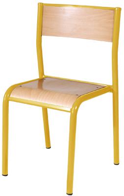CHAISE SCOLAIRE 970 T6 JAUNE - MANUTAN COLLECTIVITÉS