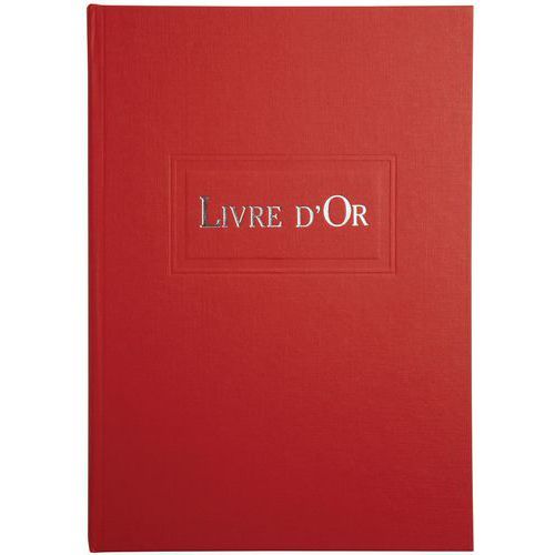 LIVRE D'OR CLASSIQUE EN ROUGE - LE DAUPHIN