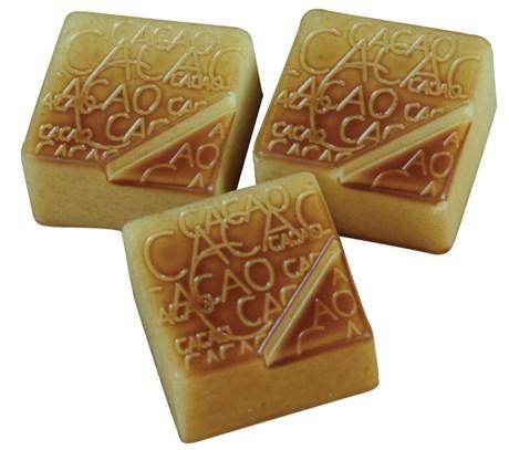 MATFER - PLAQUE 3 X 8 PRALINES CARRÉES CACAO - 383204