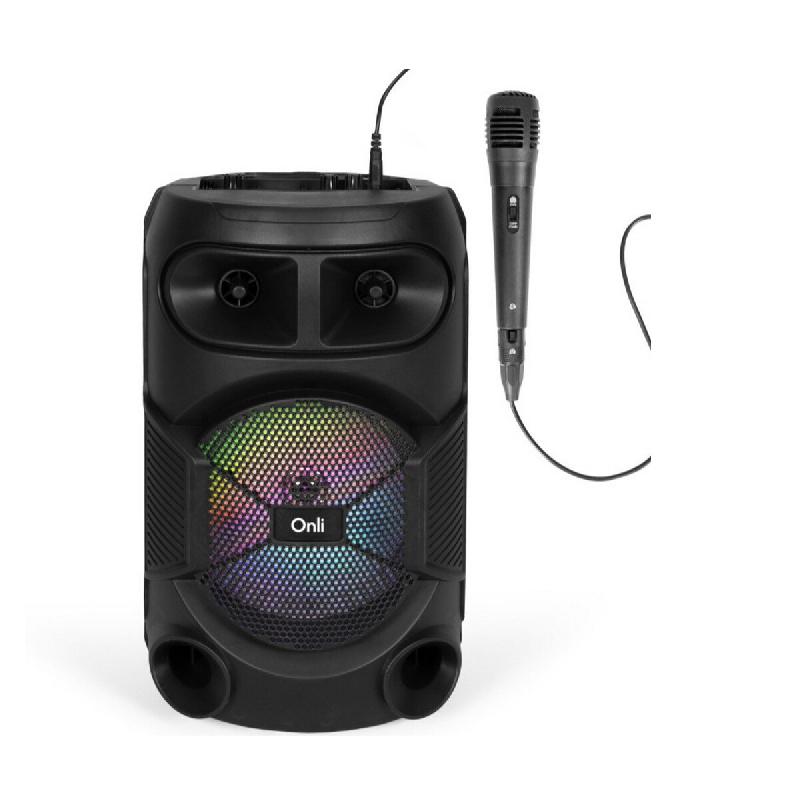 ONLI Enceinte Karaoké 8w Gris/noir ON1007N - noir 3523930110764_0