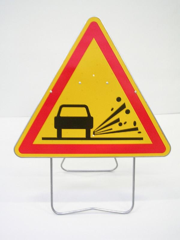 Panneau de chantier AK22 GRAVILLONS - Tailles : 700 CL1_0
