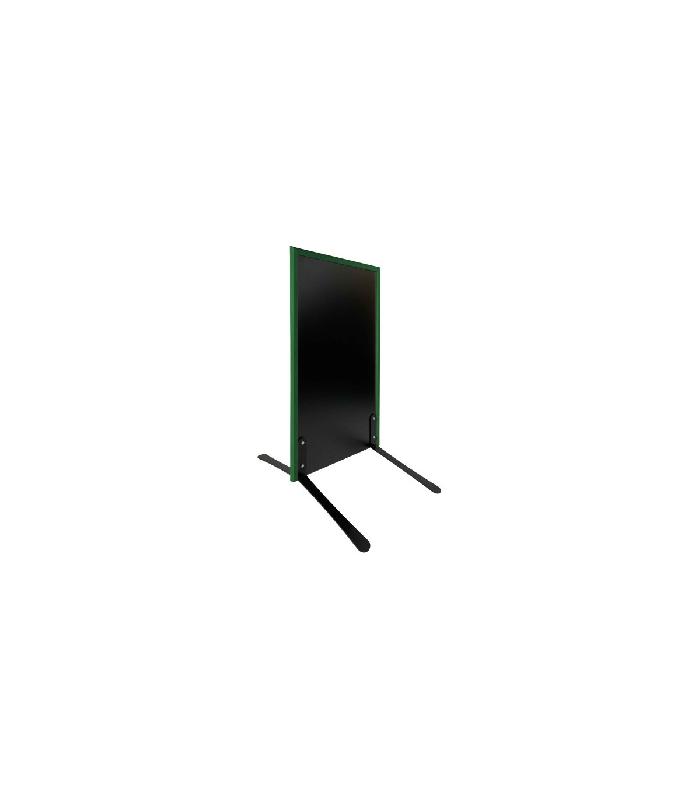 Panneau trottoir cadre bois sur piétement noir effet ressorts - 105 x 56 cm - Référence : PFN132VF_0