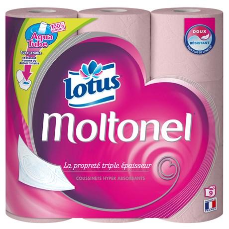 PAPIER TOILETTE ROSE 9 ROULEAUX