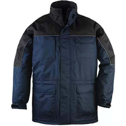Parka - Ripstop 100% PES enduit PVC + Doublure polaire 280g/m2 - Marine/noir - Référence : 5RIPB_0