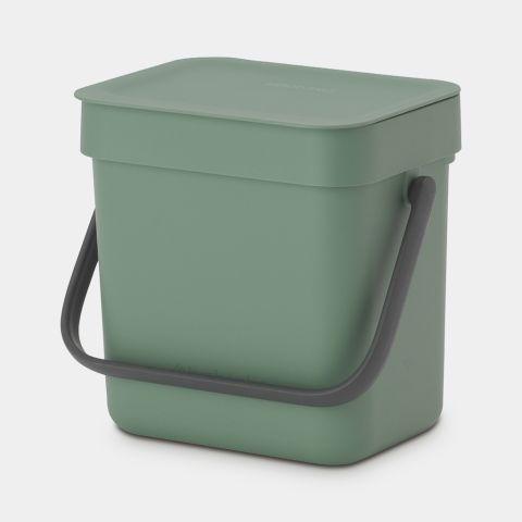 Seau de compostage compacte et écologique 3 Litres - Brabantia Sort & Go - Fir Green_0
