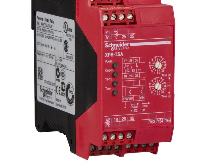 Preventa XPSTS - Interverrouillage sur machine à inertie - Module de temporisation de sécurité 230V AC_0